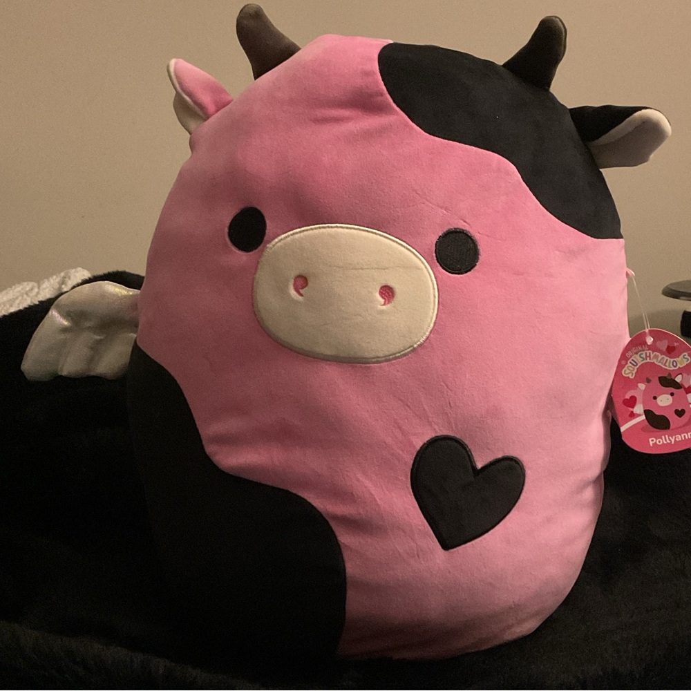 Squishmallows Pollyanna Pink and Black Plush